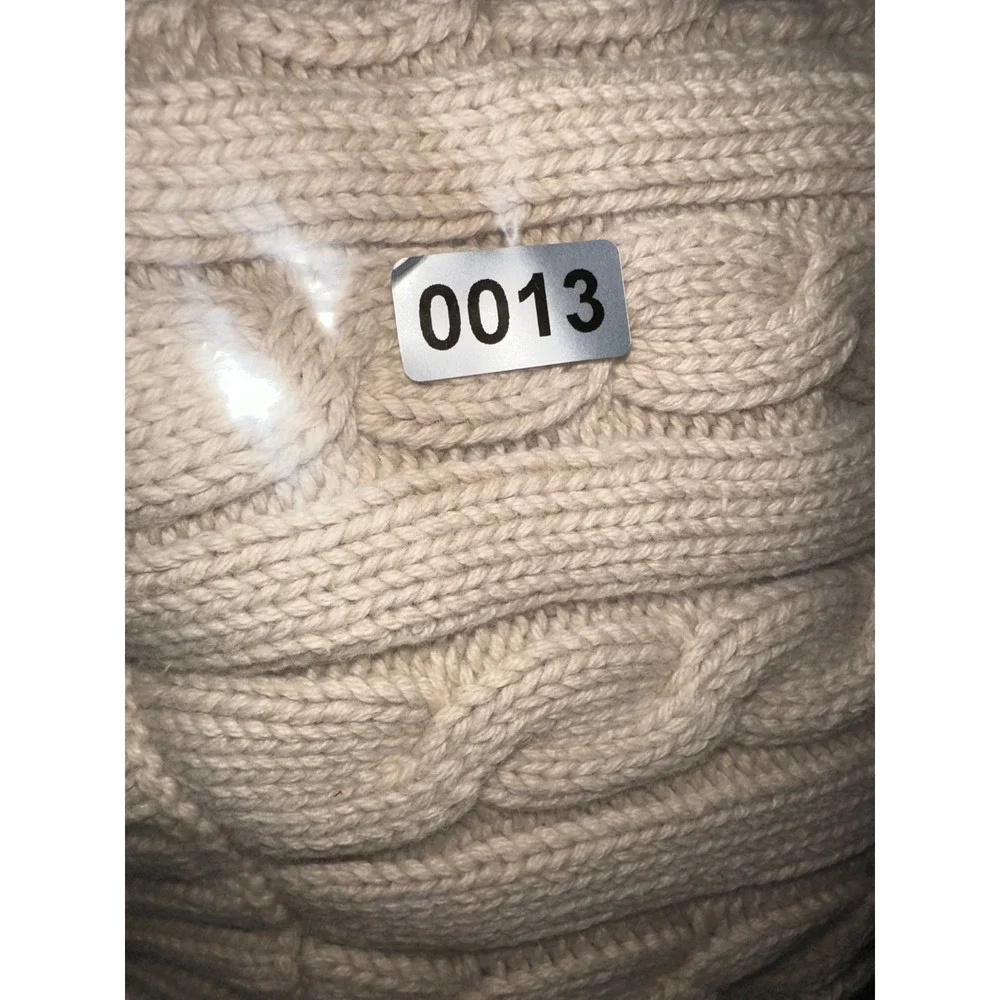 L.L. Bean Plus Size XL Woman's 100% Cotton Full Zip Cardigan Light Beige